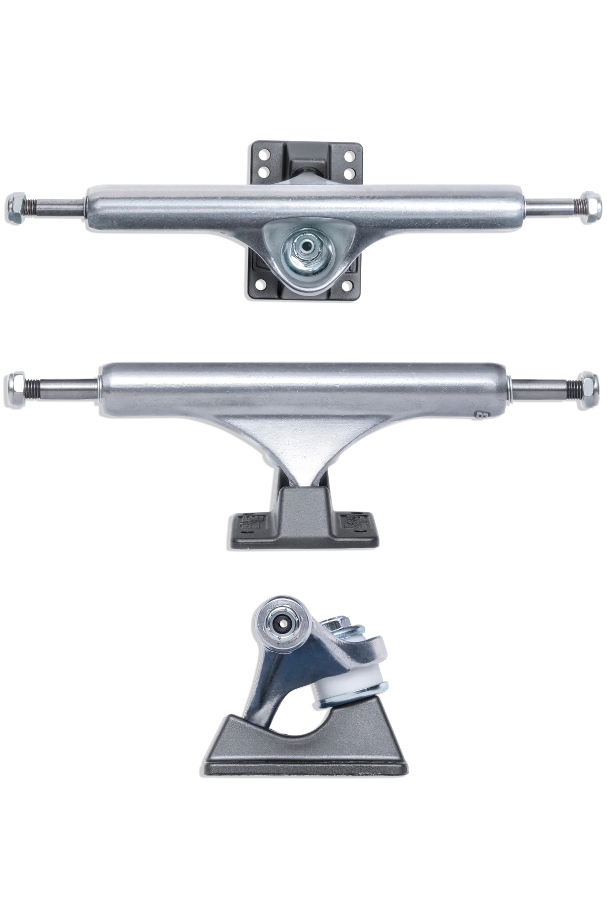 Skateboard Trucks With Durable Materials-Slappy - ST1 Hollow Lights Gunmetal Trucks (8.25"/8.5")