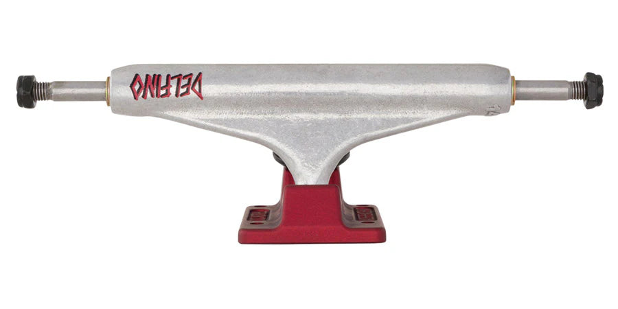 Skateboard Trucks For Technical Street Skating-INDEPENDENT TRUCK CO STAGE 11 HOLLOW DELFINO SILVER