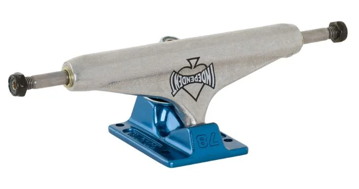 Skateboard Trucks For Easy Speed Control-Independent Trucks 149 Cant Be Beat 78 Forged Hollow Silver Ano Blue