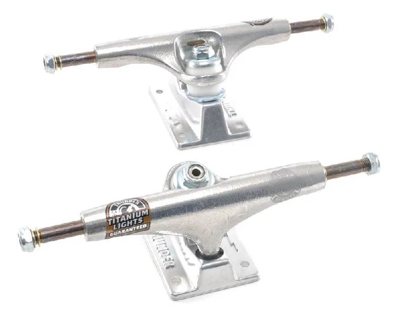 Skateboard Trucks For High-End Stunts-THUNDER TRUCKS TITANIUM 3 LIGHTS POLISHED 149