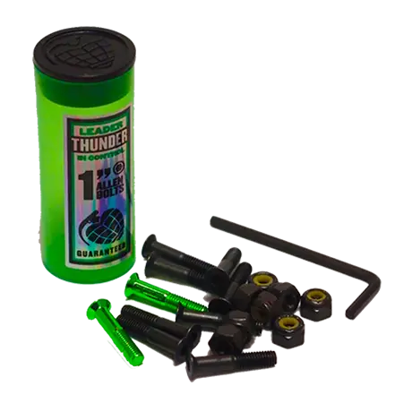 Skateboard Hardware With Strong Flexibility-Thunder Trucks Thunder Bolts Allen Skateboard Hardware 1"