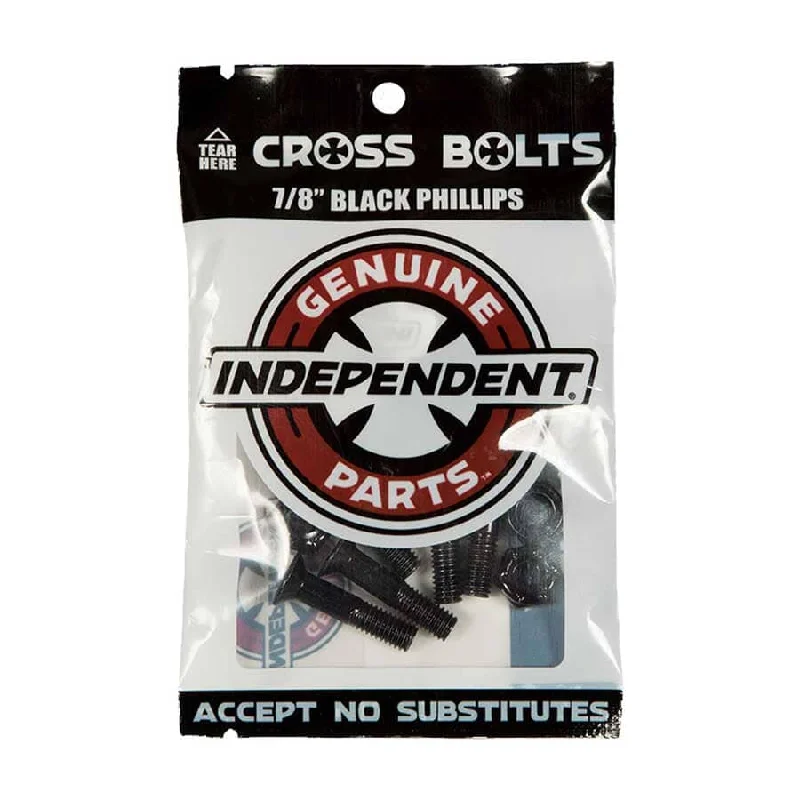 Durable Skateboard Hardware For Street Skating-Independent 7/8 Phillips Hardware - Black