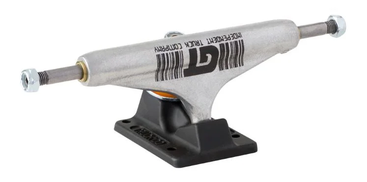 Skateboard Trucks For Professional Setup-Independent Trucks 144 Hollow Grant Taylor Barcode Silver/Black