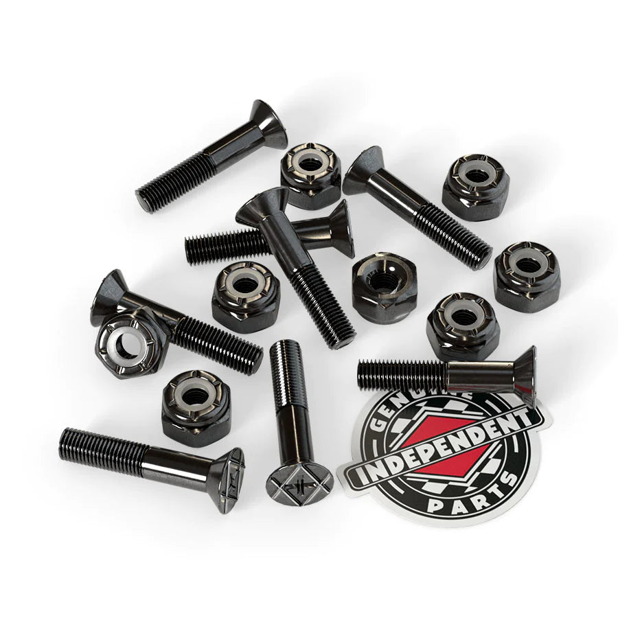 Skateboard Hardware For High-End Trucks-[INDEPENDENT] Phillips Hardware Black - 1”PHILLIPS