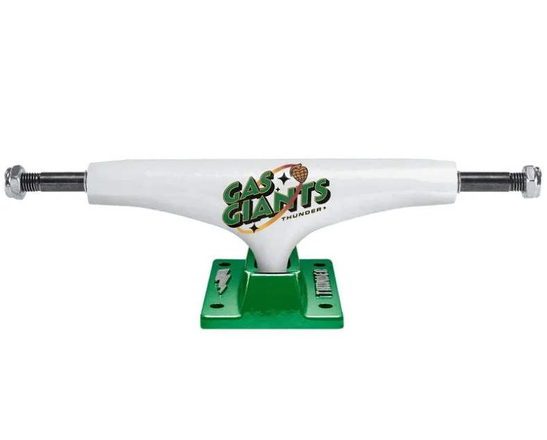 Skateboard Trucks For Pro-Level Performance-Thunder Truck 149 Gas Giant White Green Standard