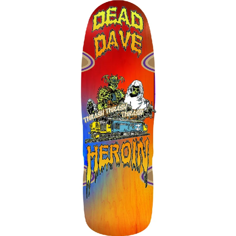 Skateboard Deck With High Impact Resistance-10.1" Heroin Skateboards Dead Dave Ghost Train Deck