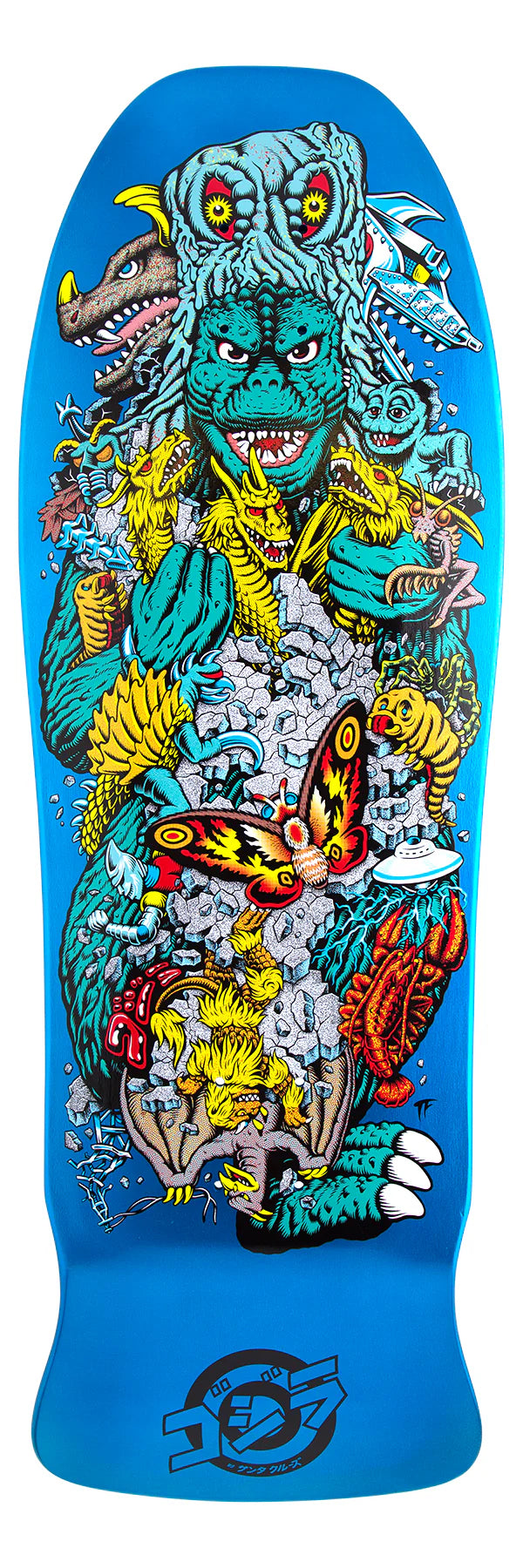 Skateboard Deck With Extra Grip-10.125in Godzilla Kaiju Roskopp Santa Cruz Skateboard Deck