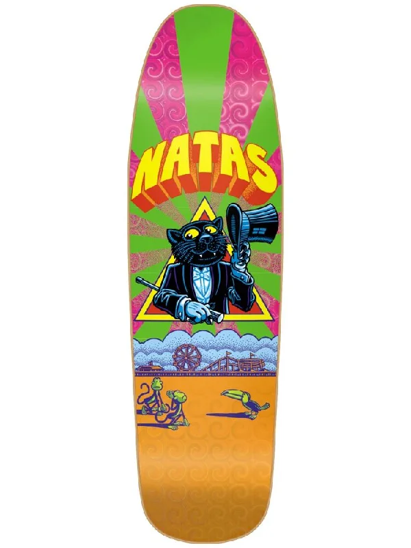 Skateboard Deck For Hard Surfaces-101 Natas Panther HT Re-Issue Shaped Skateboard Deck 9.25"