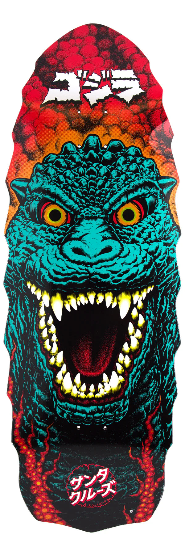 Skateboard Deck With Special Coating-11in Godzilla Destroyer Santa Cruz Skateboard Deck