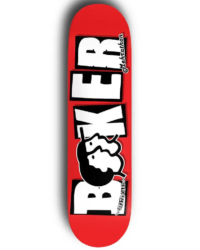 Skateboard Deck For Smooth Ride Experience-X Baker Brand Logo Skateboard Deck - White/Red