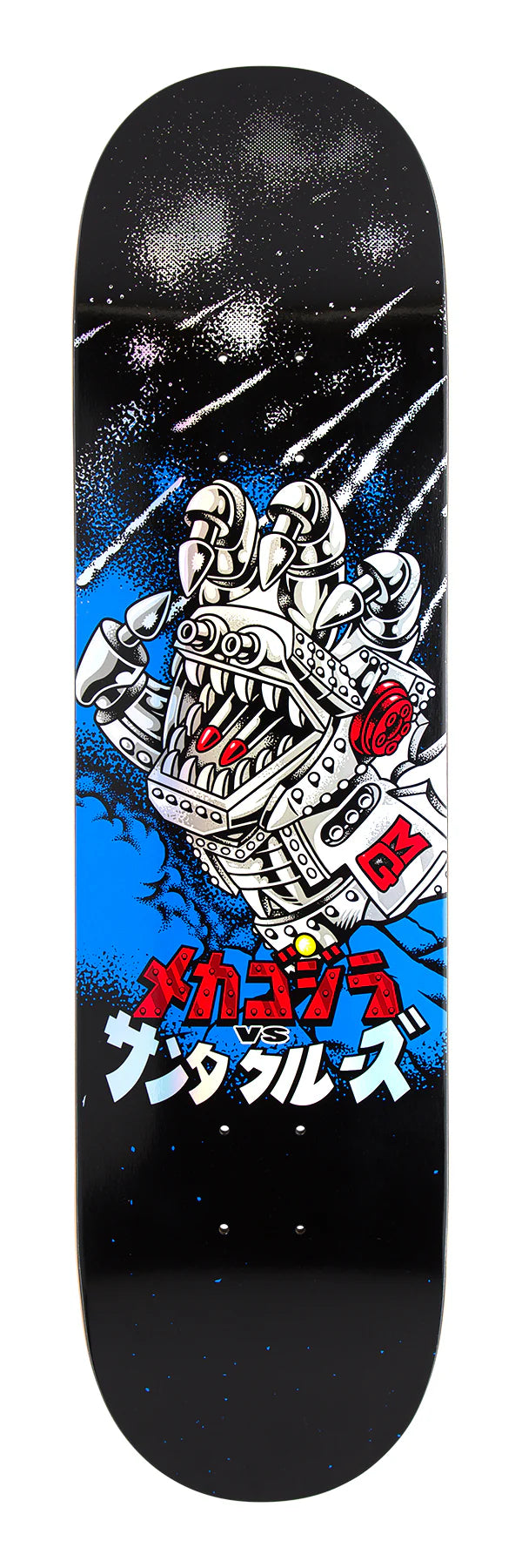 High-Quality Skateboard Deck With Strong Build-8.00in Godzilla Mecha Hand Santa Cruz Skateboard Deck