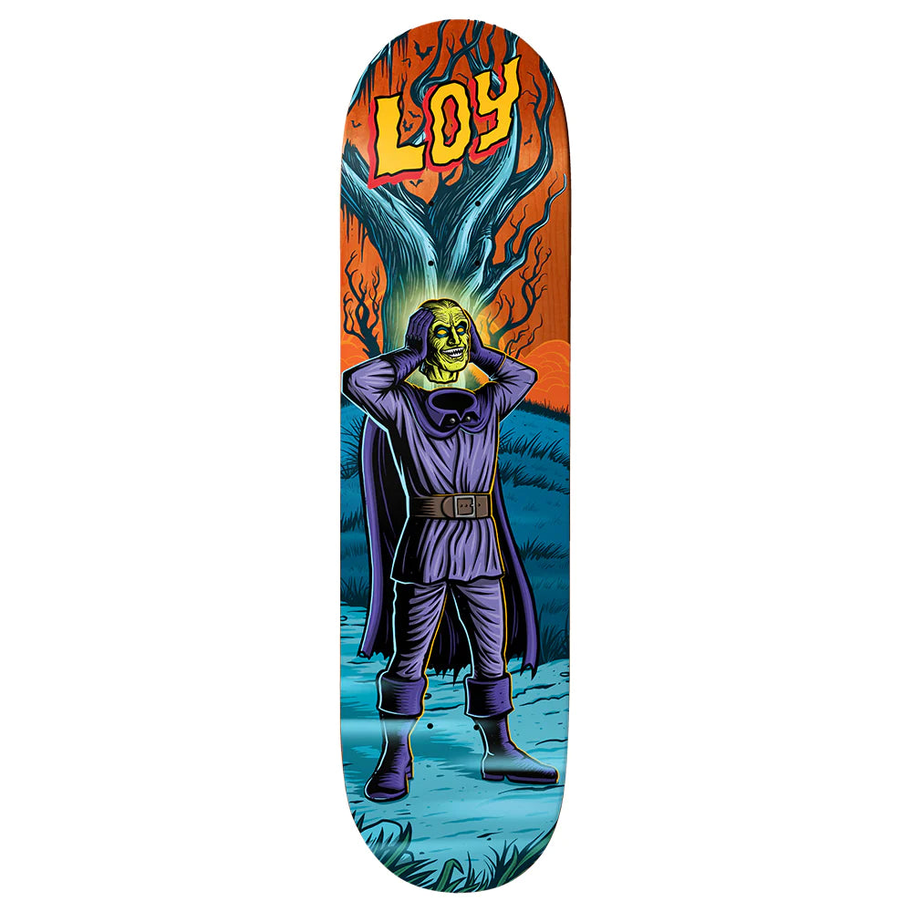 Skateboard Deck With Custom Graphics-8.125" Birdhouse Skateboards David Loy Graveyard Deck