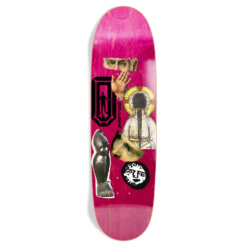 Pro-Level Skateboard Deck For Performance-8.9" Opera Skateboards Pink Bit Skateboard Deck