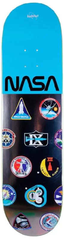 Skateboard Deck For Quick Transitions-Habitat Skateboard Deck NASA Array Blue 8.25"