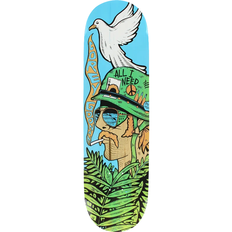 Skateboard Deck With Enhanced Pop-All I Need - Corey Goonan - Peace Dove Skateboard Deck - 8.25"