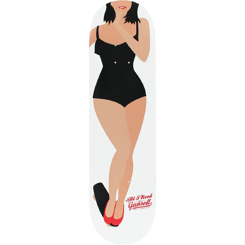 Skateboard Deck With Wide Concave Design-All I Need - Lovely Lady Skateboard Deck - 8.1"