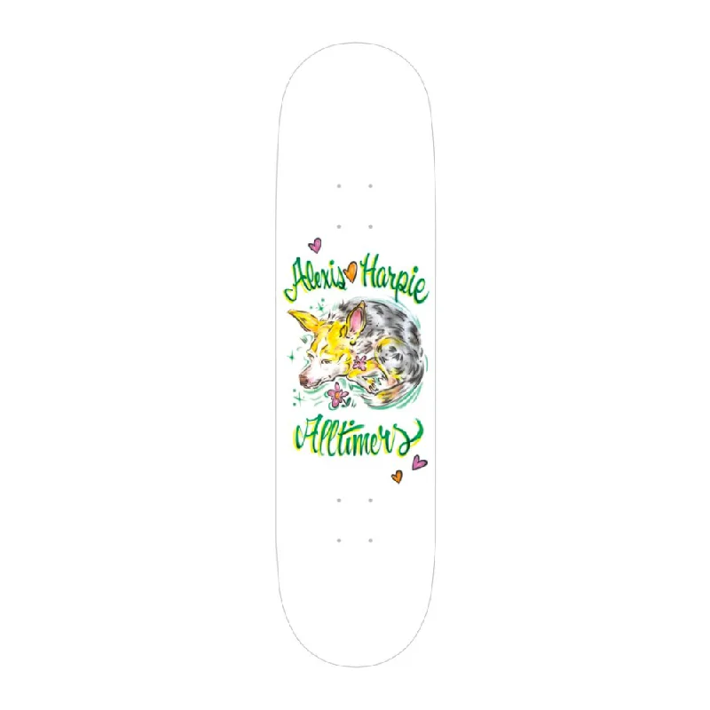 Skateboard Deck For Park Style Skating-Alltimers Alexis Loves Harpie Deck 8.1"