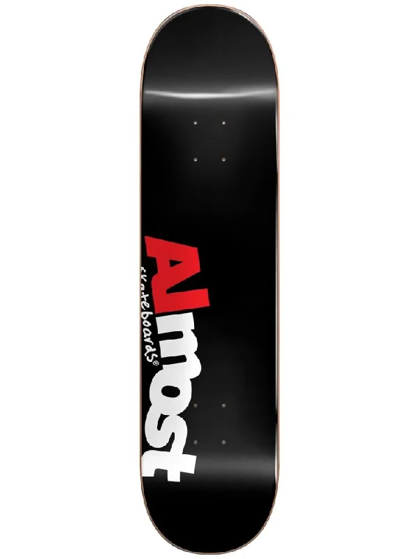 Skateboard Deck For Precision Control-Almost Most Hybrid 8.25" Skateboard Deck Black