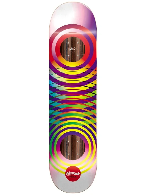 Skateboard Deck With Strong Traction-Almost Youness Amrani Gradient Rings Impact Skateboard Deck 8.375"