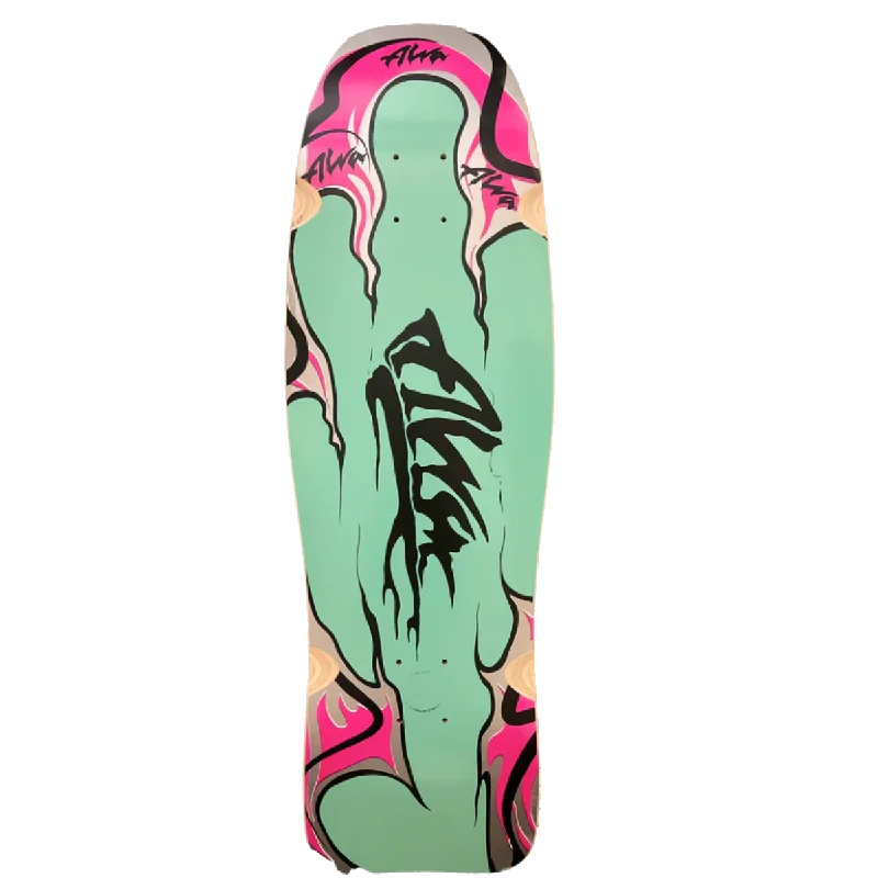 Skateboard Deck For Fast Skating-Alva MODERN AGRESSION FISH-AQUA Skateboard Deck