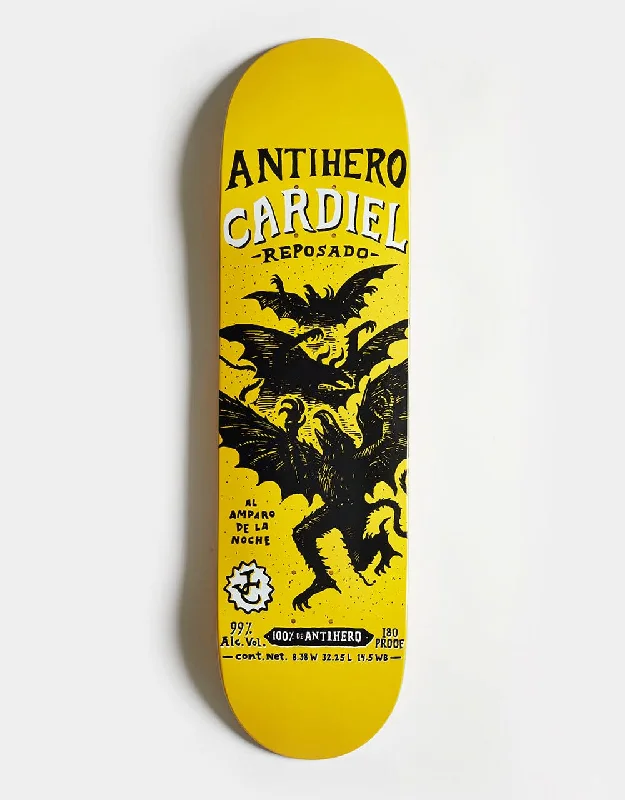 Minimalist Skateboard Deck For Riders-Anti Hero Cardiel Carnales Skateboard Deck - 8.38"