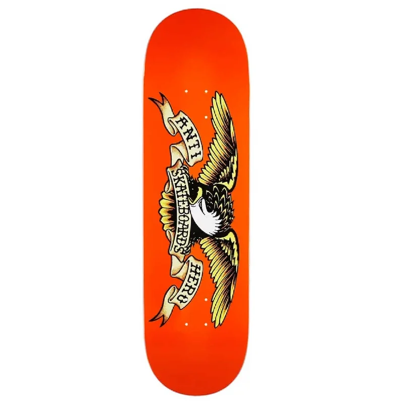 Skateboard Deck For Vert Skating-Anti Hero Classic Eagle Orange Deck