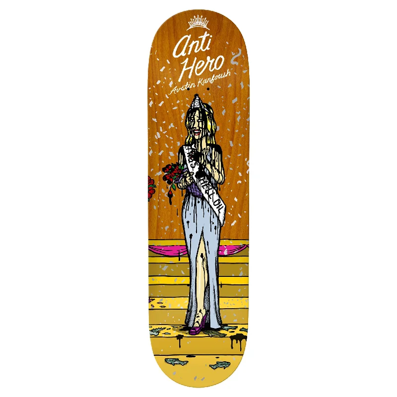 Skateboard Deck With Special Coating-Anti-Hero Kanfoush Ms. Corporate Greed Deck - 8.25