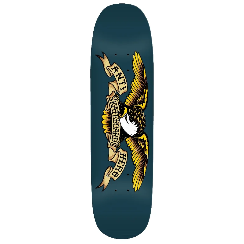 Skateboard Deck With High End Wood Material-Anti-Hero Team Blue Meanie Eagle Shaped Skateboard Deck - 8.75"