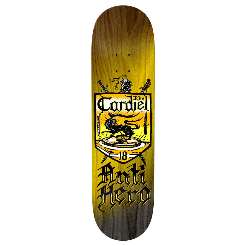 High Performance Skateboard Deck For Advanced Skaters-Antihero - Cardiel Coat of Arms 8.625" Deck