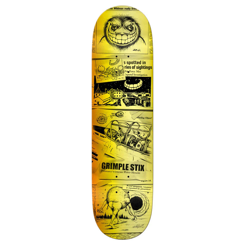 High-Quality Deck For Skateboarding-Antihero - Grimple Stix Hewitt Sightings 8.38" Deck