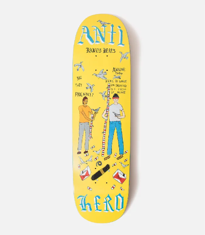 Skateboard Deck With Custom Colors-Antihero Raney Beres Pigeon Vision Deck