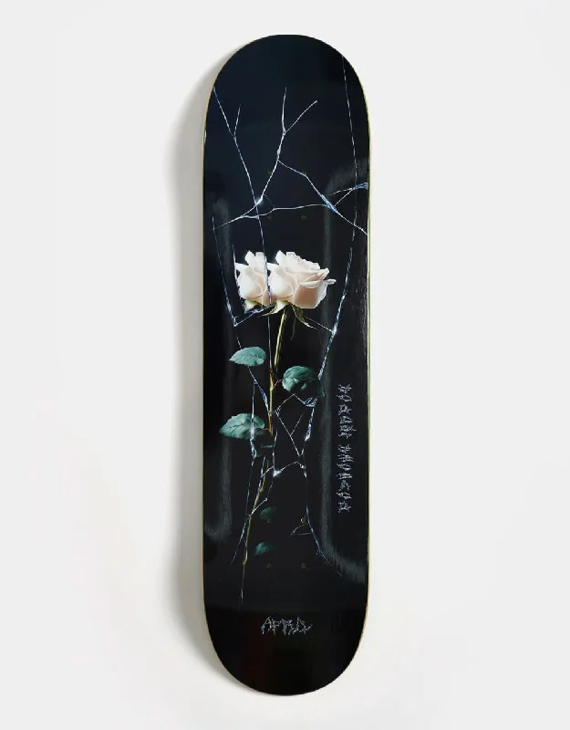 Strong Skateboard Deck For Heavy Riders-April Dashawn Cracked Rose Skateboard Deck - 8"