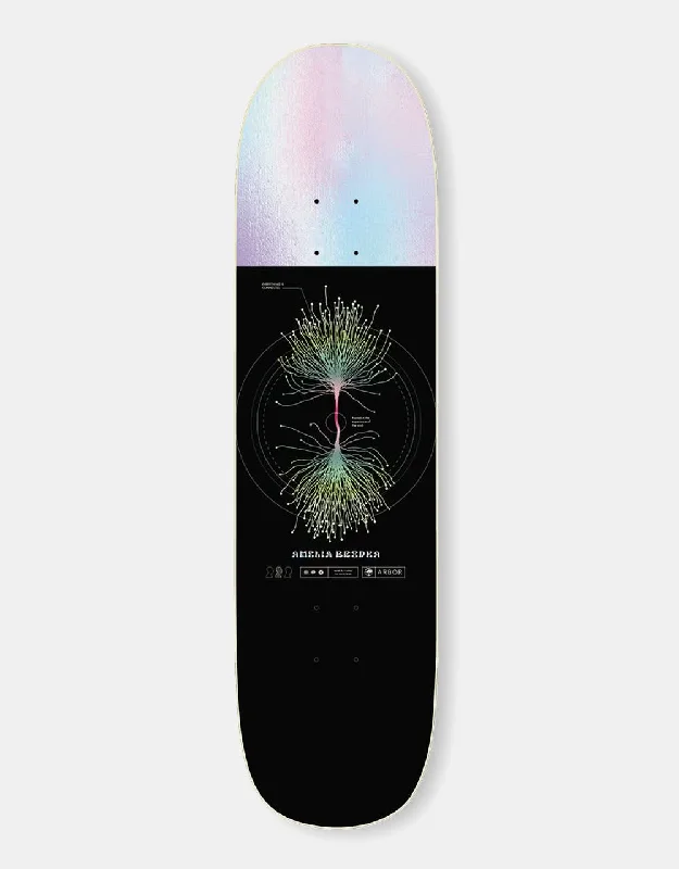 Vintage Skateboard Deck For Collectors-Arbor Amelia Neuron Skateboard Deck - 8.25"