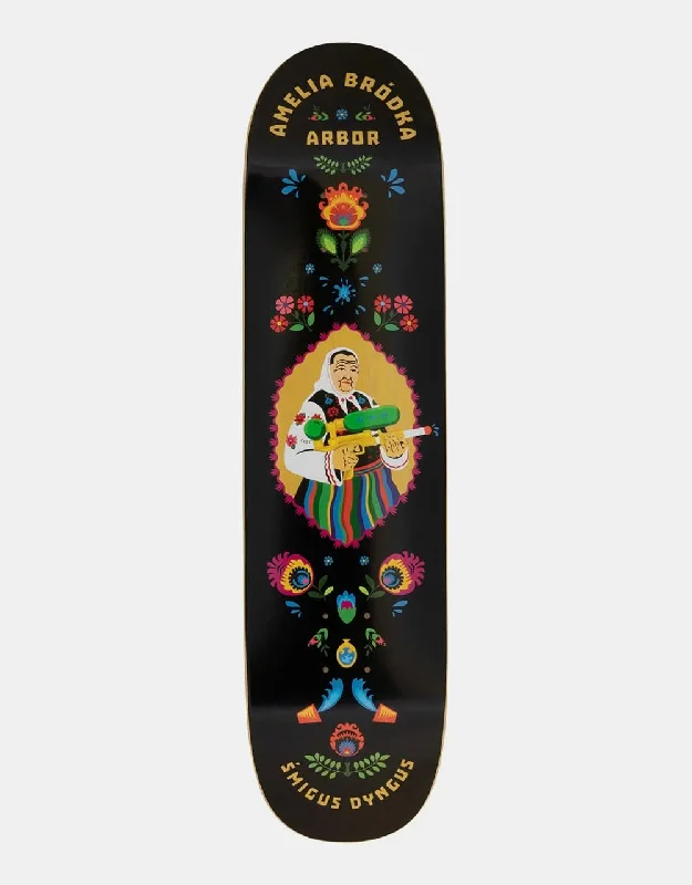 Multi-Layered Skateboard Deck For Extra Strength-Arbor Amelia Smigus Dyngus Skateboard Deck - 8"