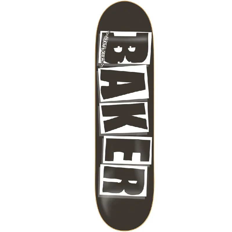 Skateboard Deck For Quick Spins-Baker Brand Logo Black/White Deck