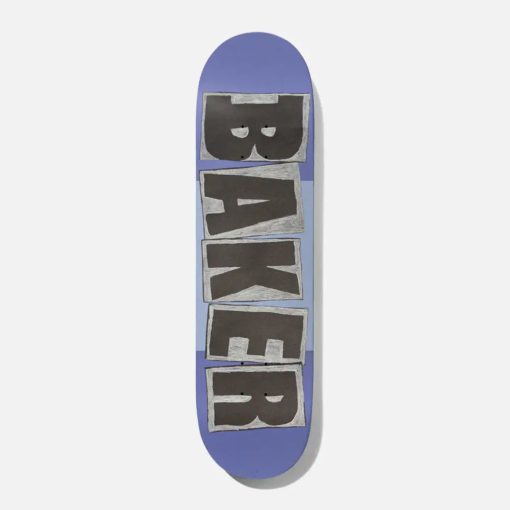 Skateboard Deck With Custom Artwork-Baker Figgy Sketchy Blue Skateboard Deck - 8.25