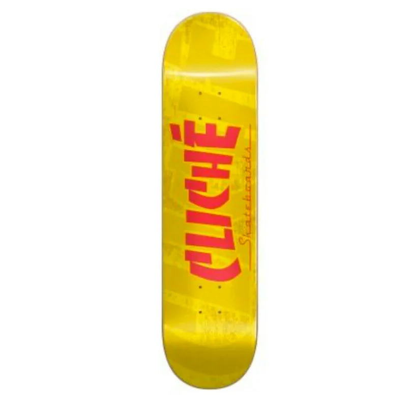 Skateboard Deck For Precision Stunts-Banco RHM (Yellow) Deck 8.0