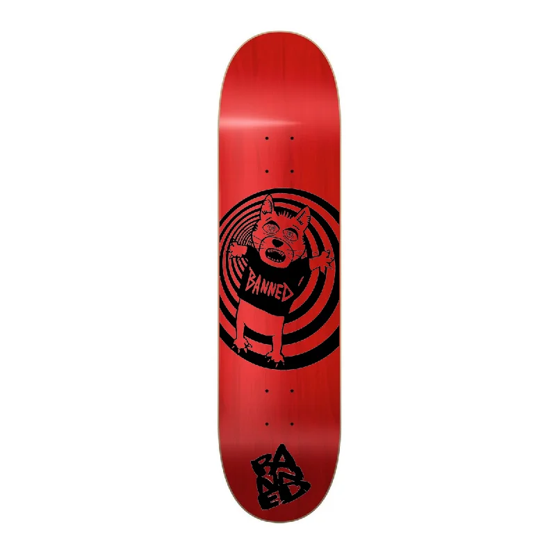 Skateboard Deck With Enhanced Pop-BANNED Cat Bear Skateboard Deck