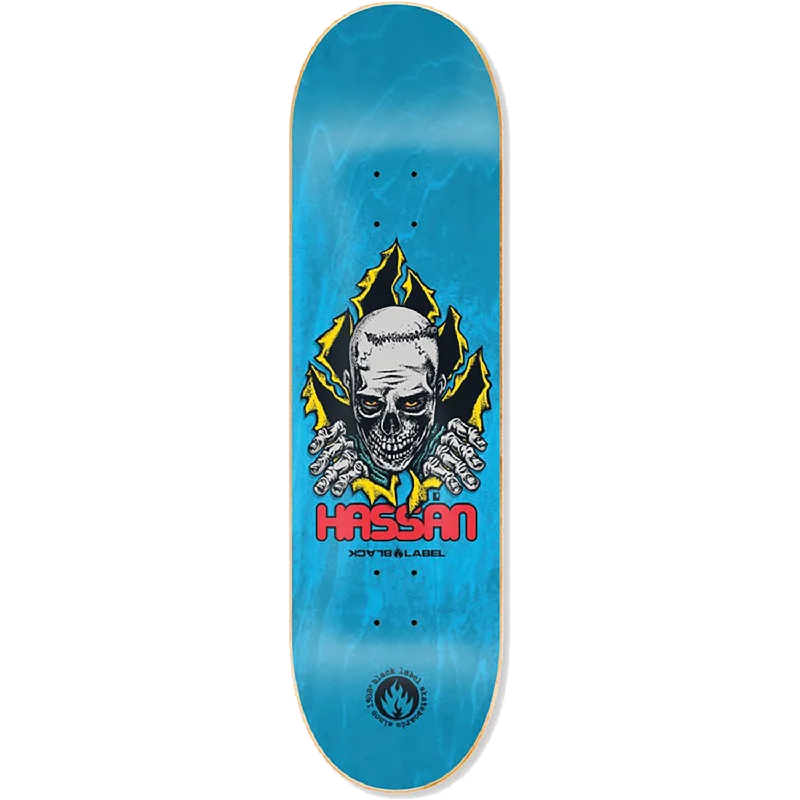 Skateboard Deck For Smooth Accelerations-Black Label Omar Hassan Ripper Skateboard Deck 8.38"