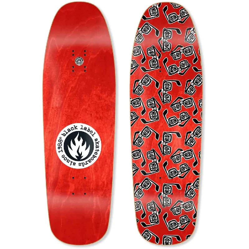 Deck For All Weather Skating-Black Label Skateboards Jason Adams Curb Nerd Stain