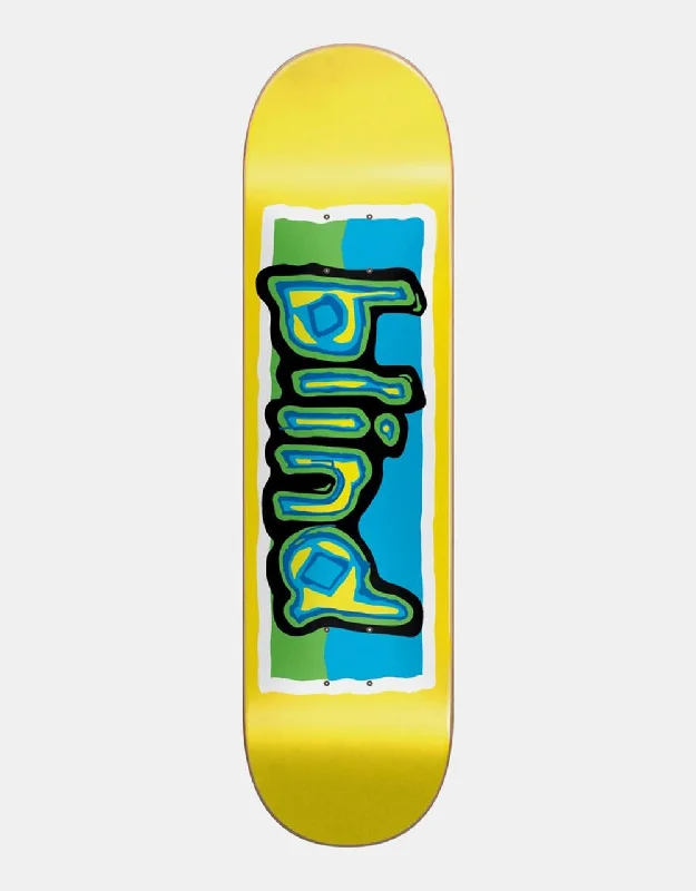 Skateboard Deck For Flat Tricks-Blind Colored Logo Skateboard Deck - 8"