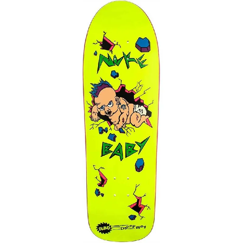 Skateboard Deck With Custom Colors-Blind Danny Way Nuke Baby Shaped Skateboard Deck