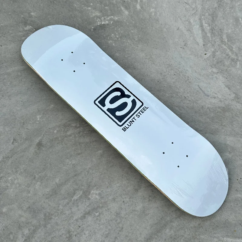 Deck For Easy Skateboard Control-Blunt Steel Logo Deck