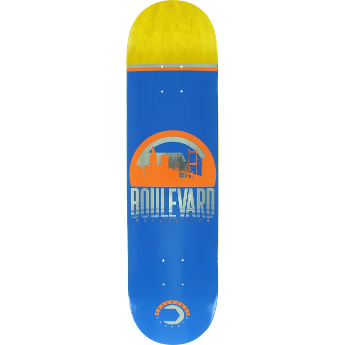 Comfortable Skateboard Deck For Long Rides-BLVD TRAVELER DECK- Blue