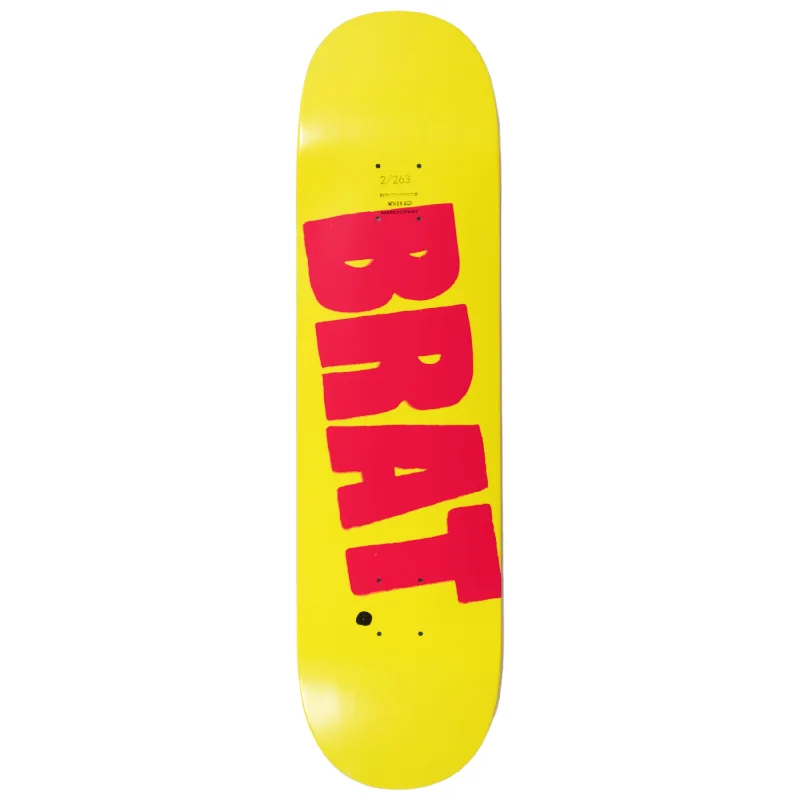 Skateboard Deck For Aggressive Trick Riding-BRAT Logo Deck