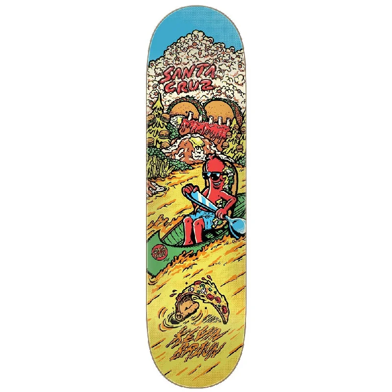 Skateboard Deck For Street Trick Performance-Braun River of Snax Everslick 8.25