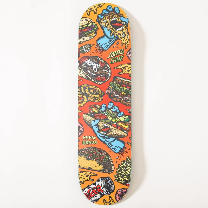 Lightweight Skateboard Deck For Beginners-Braun Snacks Everslick Santa Cruz