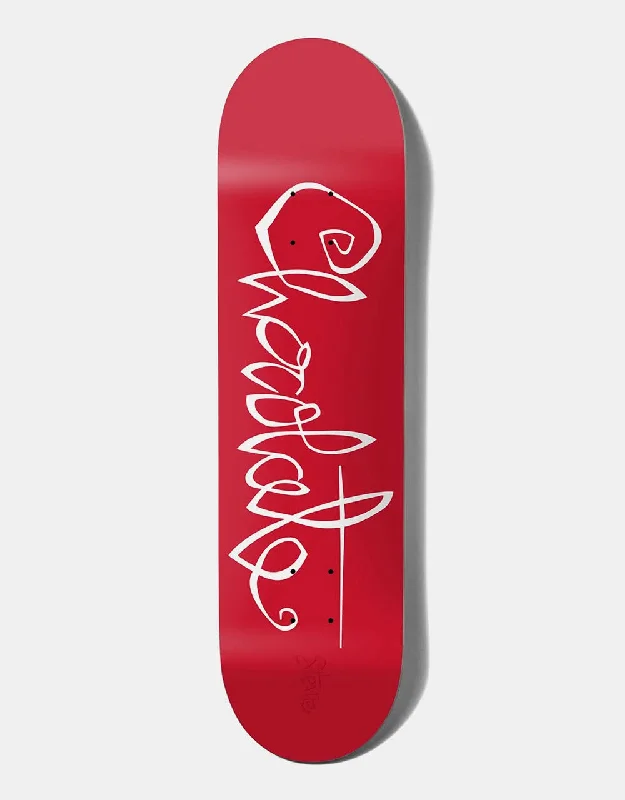 Skateboard Deck With Wide Concave Design-Chocolate Perez OG Script G059 Skateboard Deck - 8.4"