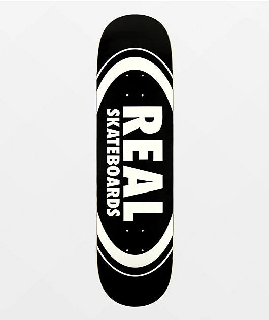 Skateboard Deck For Skill Development-Classic Oval Deck Blk 8.25 X 32