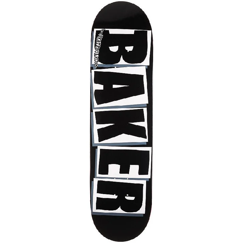 High-Quality Deck For Skateboarding-Baker Skateboards Brand Logo Black/White Skateboard Deck - 8.475